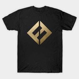 Learn to fly logo gold T-Shirt